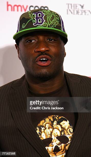 Lethal Bizzle arrives at the BT Digital Music Awards at the Roundhouse on October 2, 2007 in London, England.