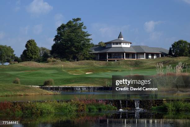 The par 5 18th hole at Valhalla Golf Club, venue for the 2008 Ryder Cup Matches, on October 2, 2007 in Louisville, Kentucky.