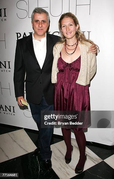 Producer Simon Halfon and wife Annette Halfon attend Sony Pictures Classics' Premiere Of "Sleuth" at the Paris Theatre on October 2, 2007 in New York...