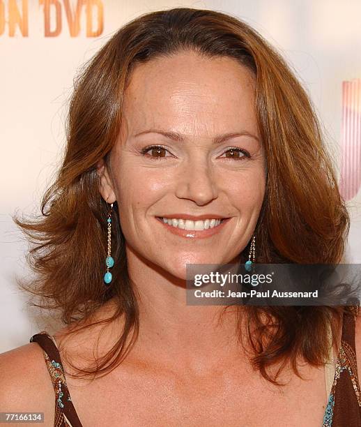 Actress Clare Carey arrives at the Jericho first season DVD launch party held at Crimson on October 2nd, 2007 in Hollywood, California.