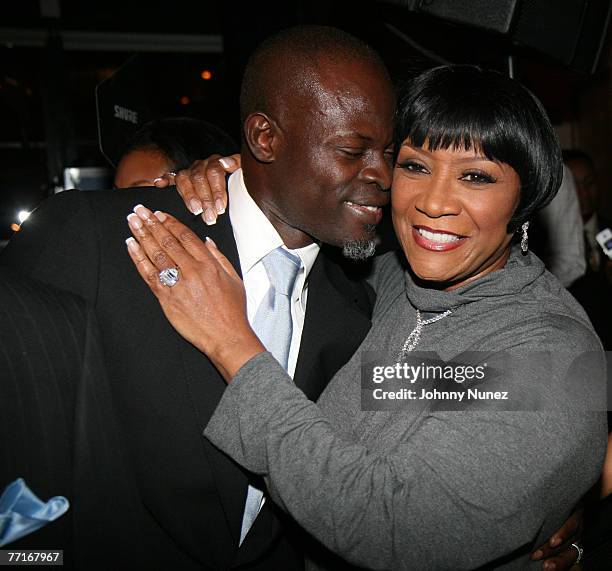 Djimon Hounsou and Patty LaBelle attends Kimora Lee Simmons Hosts "50 & Fabulous" Surprise Birthday Party for Russell Simmons on September 30, 2007...