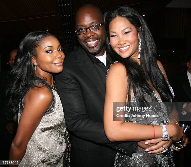 Gabrielle Union, Mike Kyser and Kimora Lee Simmons attends Kimora Lee Simmons Hosts "50 & Fabulous" Surprise Birthday Party for Russell Simmons on...