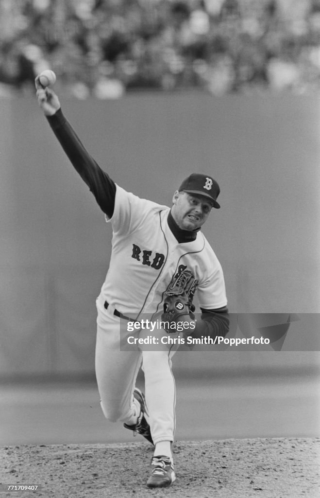 Roger Clemens Of Boston Red Sox