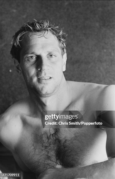 British Olympic gold medal winning rower Steve Redgrave in England on 6th May 1991.