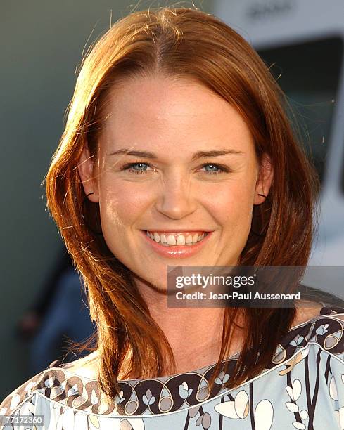 Actress Sprague Grayden arrives at the Jericho first season DVD launch party held at Crimson on October 2nd, 2007 in Hollywood, California.