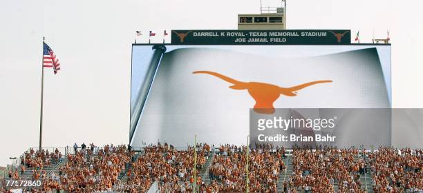 General view taken during the game between the Texas Longhorns and the Rice Owls on September 22, 2007 at Darrell K Royal-Texas Memorial Stadium in...