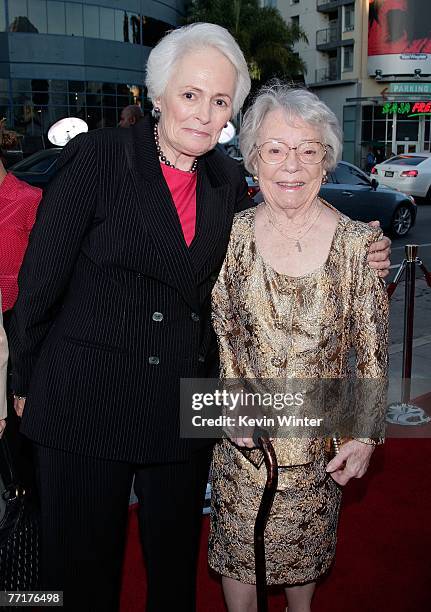 President and CEO Jean Picker Firstenberg and Patricia Hitchcock O'Connell arrive at AFI's 40th Anniversary celebration presented by Target held at...