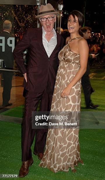 Natasha Shishmanian and Chris Evans arrive at the UK film premiere of 'Stardust', at the Odeon Leicester Square on October 3, 2007 in London, England.