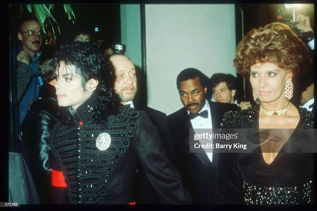 Michael Jackson With Sophia Loren