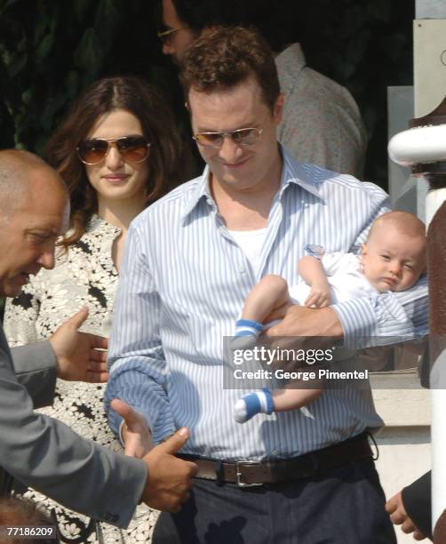 Rachel Weisz, Darren Aronofsky and Henry Chance Aronofsky