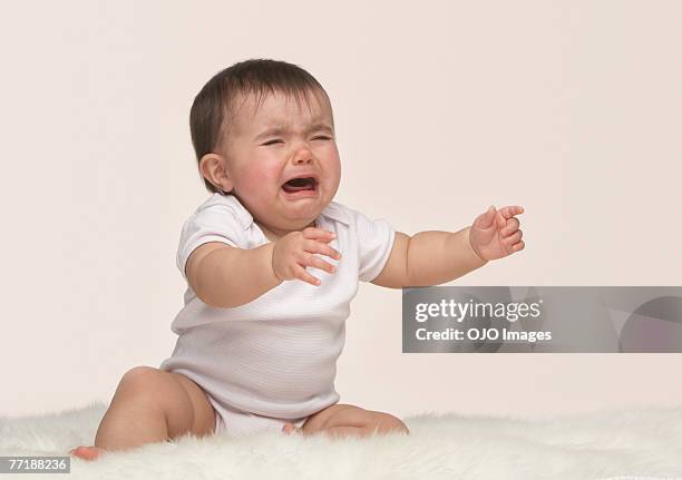 a crying baby - crying stock pictures, royalty-free photos & images