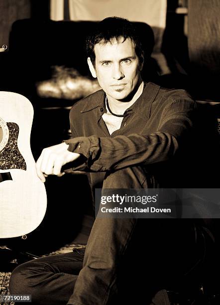 Musician Michael Duff poses at a spec shoot portrait session in Los Angeles, CA.