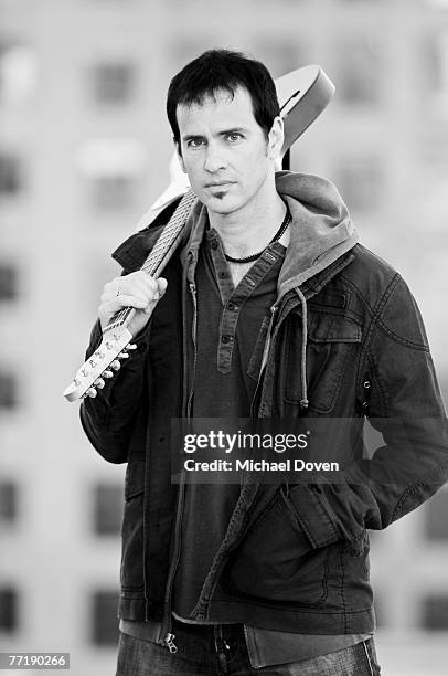 Musician Michael Duff poses at a spec shoot portrait session in Los Angeles, CA.