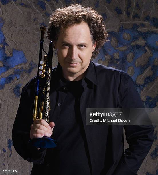 Musician Mark Isham poses at a spec shoot portrait session in Los Angeles.