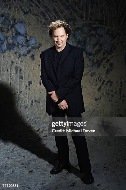 Musician Mark Isham poses at a spec shoot portrait session in Los Angeles.