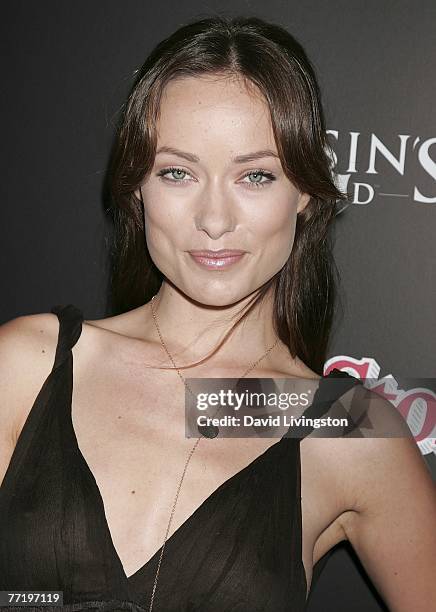 Actress Olivia Wilde attends Rolling Stone Magazine's "Hot List" party at Crimson on October 4, 2007 in Hollywood, California.