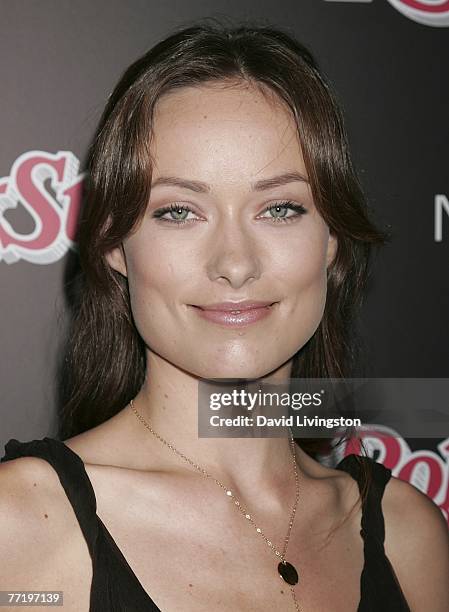 Actress Olivia Wilde attends Rolling Stone Magazine's "Hot List" party at Crimson on October 4, 2007 in Hollywood, California.