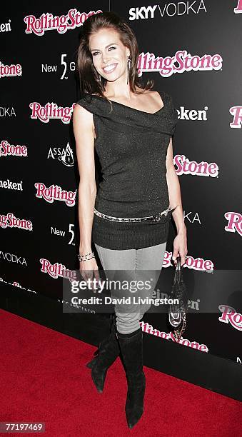 Actress Brooke Burns attends Rolling Stone Magazine's "Hot List" party at Crimson on October 4, 2007 in Hollywood, California.