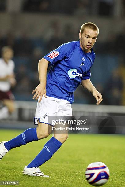 Jamie O'Hara of Millwall in action during the Coca Cola League One Match between Millwall and Northampton Town at The New Den on October 2, 2007 in...