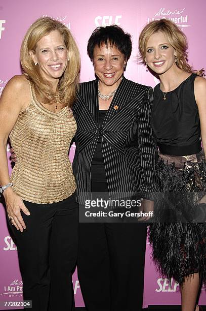 Editor-In-Chief, SELF Magazine, Lucy Danziger,CEO of Salamander Hospitality, President of The Washington Mystics, Sheila Johnson, and Actress Sarah...