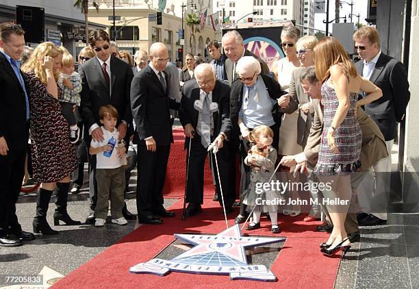 Jeff Parker, Carol Lief, Casey Wasserman, Jeffrey Katzenberg, Johnny Grant, Honorary Mayor of Hollywood, Edie Wasserman, Tom LaBonge, Los Angeles...