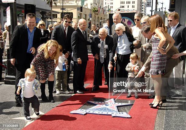 Jeff Parker, Carol Lief, Casey Wasserman, Jeffrey Katzenberg, Johnny Grant, Honorary Mayor of Hollywood, Edie Wasserman, Tom LaBonge, Los Angeles...