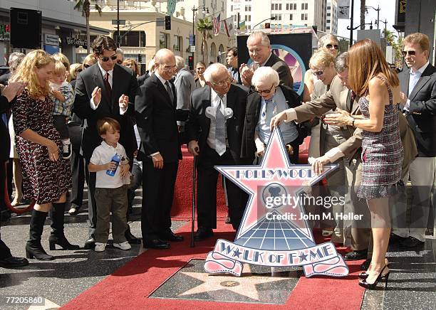 Jeff Parker, Carol Lief, Casey Wasserman, Jeffrey Katzenberg, Johnny Grant, Honorary Mayor of Hollywood, Edie Wasserman, Tom LaBonge, Los Angeles...