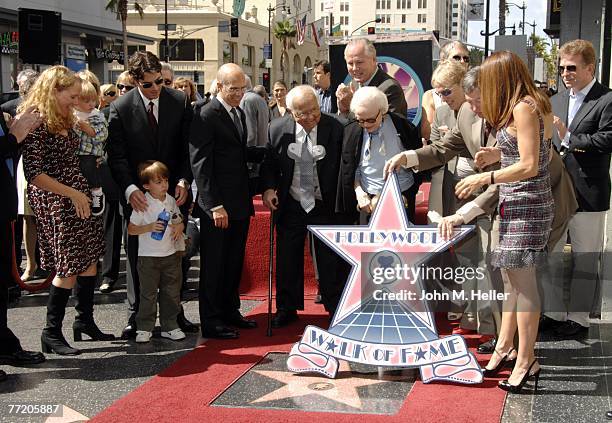 Jeff Parker, Carol Lief, Casey Wasserman, Jeffrey Katzenberg, Johnny Grant, Honorary Mayor of Hollywood, Edie Wasserman, Tom LaBonge, Los Angeles...