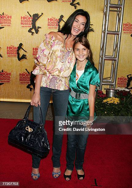 Actress Teri Hatcher and daughter Emerson Rose Tenney attend the Los Angeles gala of Disney's High School Musical: The Ice Tour at Staples Center on...