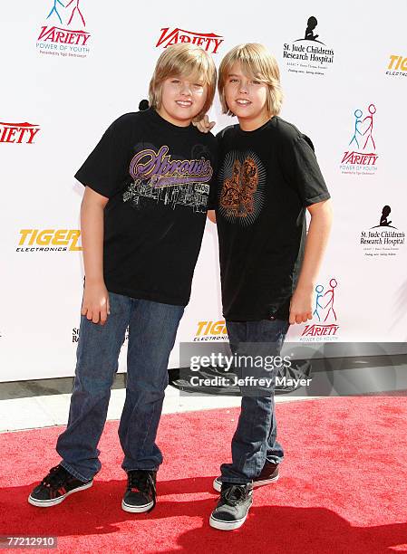 Actors Dylan Sprouse and Cole Sprouse arrive to the 2007 Power of Youth Benefiting St. Jude and Presented by Tiger Electronics at the Globe Theater...