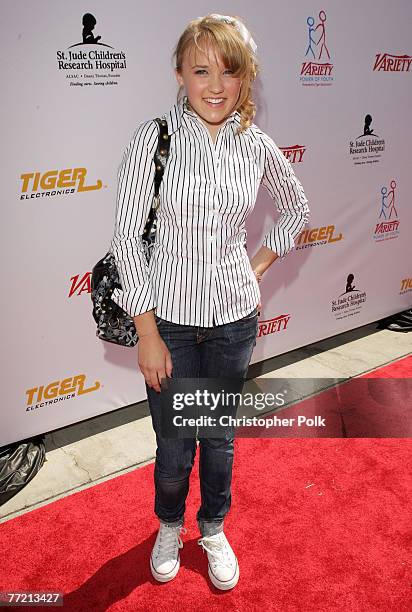 Actress Emily Osment arrives to the 2007 Power of Youth Benefiting St. Jude and Presented by Tiger Electronics at the Globe Theater in Universal...