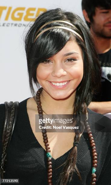 Actress Vanessa Hudgens arrives at the Power of Youth Benefiting St. Jude Children's Hospital at the Globe Theater on October 6, 2007 in Universal...