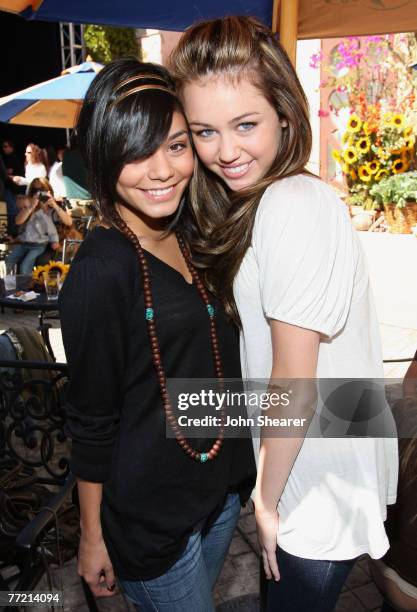 Actress Vanessa Hudgens and actress Miley Cyrus inside the 2007 Power of Youth Benefiting St. Jude and Presented by Tiger Electronics at the Globe...