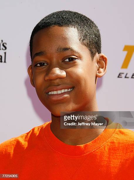 Actor Tyler James Williams arrives to the 2007 Power of Youth Benefiting St. Jude and Presented by Tiger Electronics at the Globe Theater in...