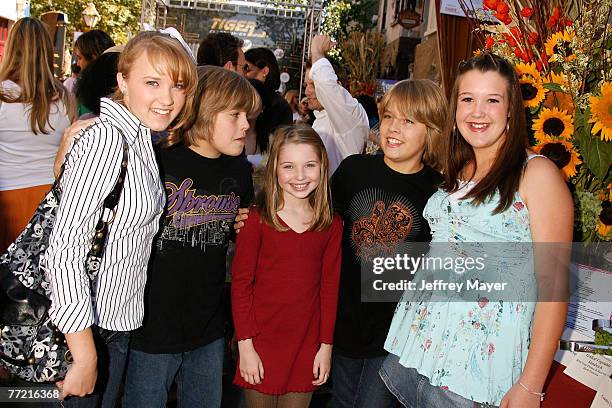 Actors Emily Osment, Dylan Sprouse, Sammi Hanratty, Cole Sprouse and Jaelin Palmer inside the 2007 Power of Youth Benefiting St. Jude and Presented...