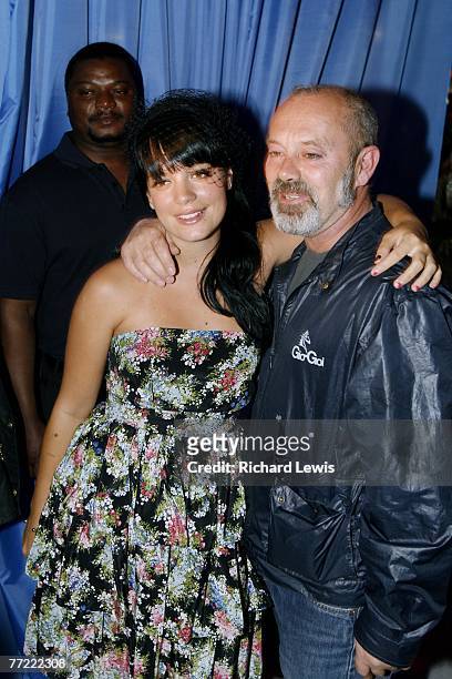 Lily Allen with her father Keith Allen