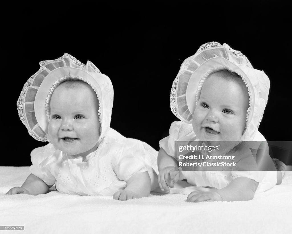 1950s TWIN BABY GIRLS...
