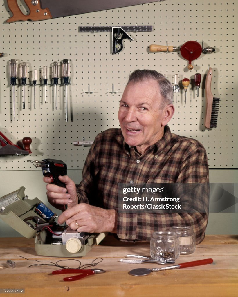 1960s 1970s SMILING SENIOR...