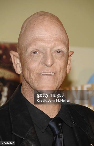 Michael Berryman attends the "Eyegore" Awards "Scaremony" to kick off "Halloween Horror Nights" on October 5, 2007 at Universal Studios Holywood in...
