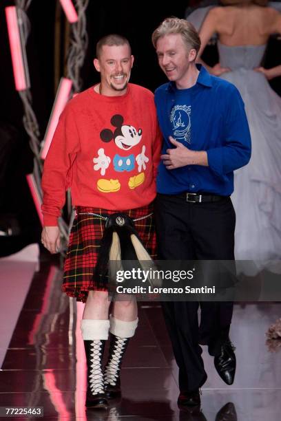 Alexander McQueen and guest presents his ready to wear Spring Summer 2008 show at Paris Fashion Week 2007 on October 5, 2007 in Paris, France.