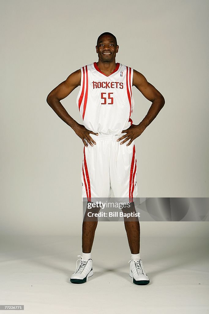 Mutumbo Rockets Dikembe Mutombo of the Houston Rockets poses for a portrait during ...