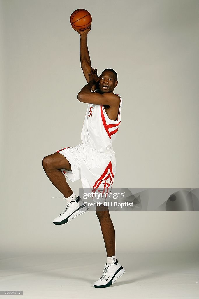 Mutamba Houston Rockets Dikembe Mutombo of the Houston Rockets poses for a portrait during ...