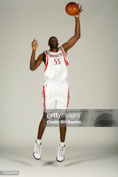 Mutumbo Rockets Dikembe Mutombo of the Houston Rockets poses for a portrait during ...