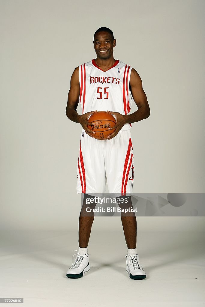 Mutamba Houston Rockets Dikembe Mutombo of the Houston Rockets poses for a portrait during ...