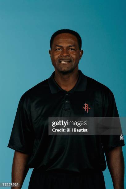 Assistant Coach T.R. Dunn of the Houston Rockets poses for a portrait during NBA Media Day at Toyota Center on October 1, 2007 in Houston, Texas....