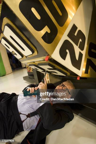 Drew Carey is photographed on the set of The Price is Right at CBS Television City in Los Angeles, CA.<br>Published image.