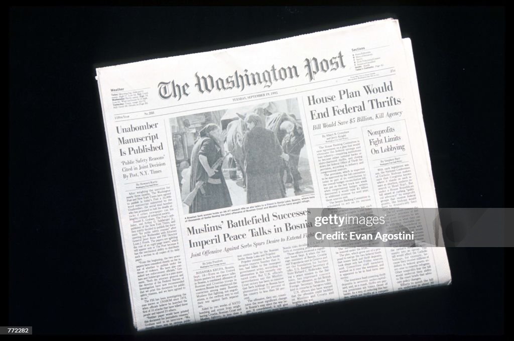 Unabomber Text Published In The Washington Post