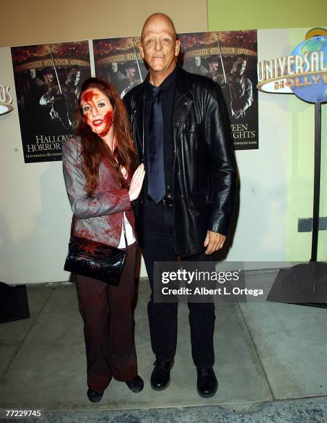 Actor Michael Berryman of "The Hills Have Eyes" with guest arrive for the 5th Annual Eyegore Awards "Scaremony" held at Universal Studios in...