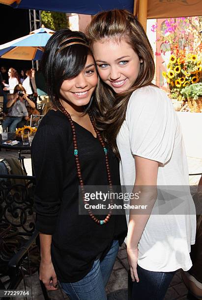 Actress Vanessa Hudgens and actress Miley Cyrus inside the 2007 Power of Youth Benefiting St. Jude and Presented by Tiger Electronics at the Globe...