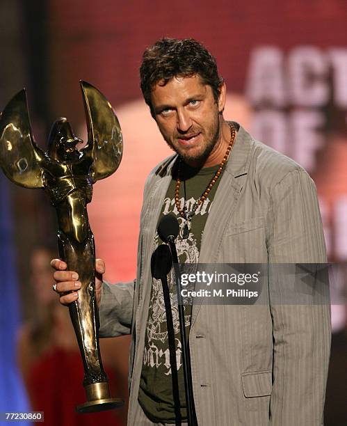 Gerard Butler, winner Action Movie Star of the Year Award